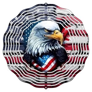 Patriotic Eagle Wind Spinner